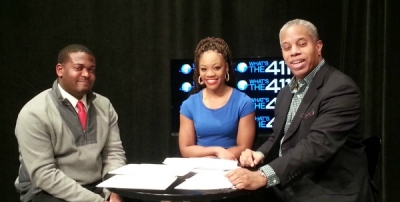 What&#039;s the 411Sports panel (L to r) Gregory Alcala, Naomi Grey, and Glenn Gilliam