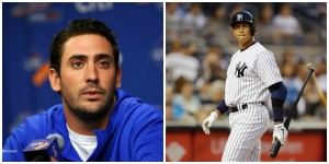 New York Mets pitcher Matt Harvey and New York Yankees, infielder, Alex Rodriguez