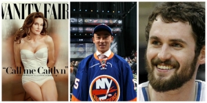 What&#039;s The 411Sports Episode 37 Photos left to right: ESPN&#039;s selection of Caitlyn Jenner to receive the Arthur Ashe Award, Andong Song becomes first Chinese-born player drafted by New York Islanders; Kevin Love opts out of Clevaland Cavaliers contract and lots more 