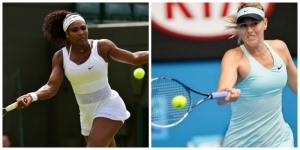Legendary professional tennis player Serena Williams (left) and professional tennis player Maria Sharapova