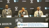 Brooklyn Nets introduce Kevin Garnett, Paul Pierce, and Jason Terry to New York media