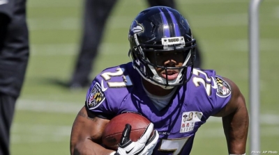 Ray Rice, former running back with the Baltimore Ravens