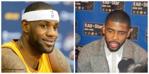 Photo left to right: LeBron James and Kyrie Irving