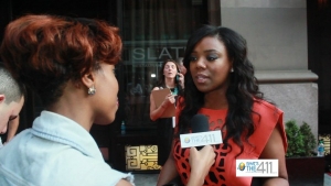 Meeka Claxton on the red carpet at R.U.S.H for Literact