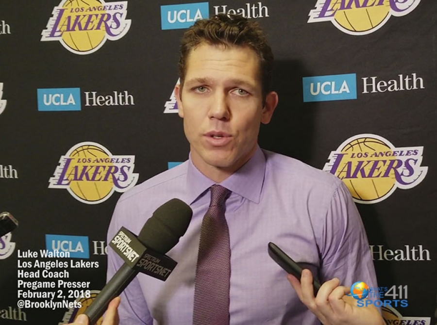 Los Angeles Lakers Head Coach Luke Walton’s Nets’ Postgame Presser