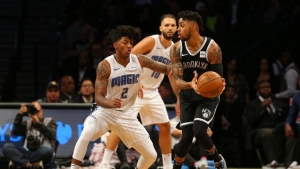 D&#039;Angelo Russell gets by Magic&#039;s Elfrid Payton in Nets home opener  