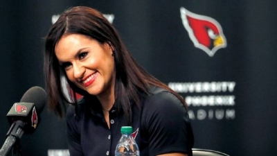 Dr. Jen Welter becomes the first woman to coach in the NFL. 
