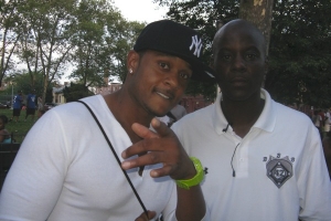 Left to right: Actor Pooch Hall, and filmmaker and non-profit executive, Maurice Ballard