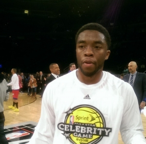 Actor Chadwick Boseman Takes Part in NBA All-Star Celebrity Game