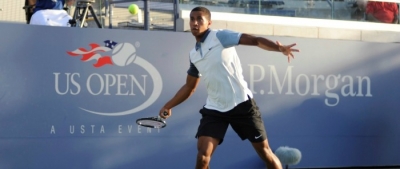 Michael Mmoh at the 2014 US OPEN